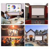 Projector Screen 16:9 Portable Projection Screen 120Inch Outdoor HD Movie Screen 180° Cinema Screen For Travel Home Theater
