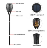 1Pc Solar Flame Flickering Lawn Lamp