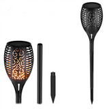 1Pc Solar Flame Flickering Lawn Lamp