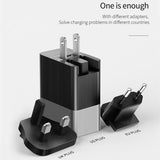 3 Port USB Adapter EU, US, UK Compatible