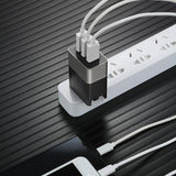 3 Port USB Adapter EU, US, UK Compatible