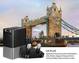 3 Port USB Adapter EU, US, UK Compatible